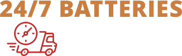 24/7 BATTERIES DELIVERED TO YOU FAST